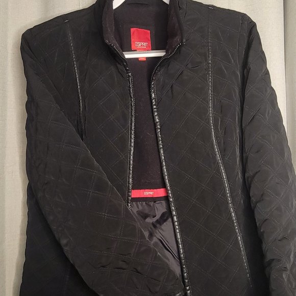 ESPIRIT- Quilted zip-up coat Size XL - Picture 3 of 5